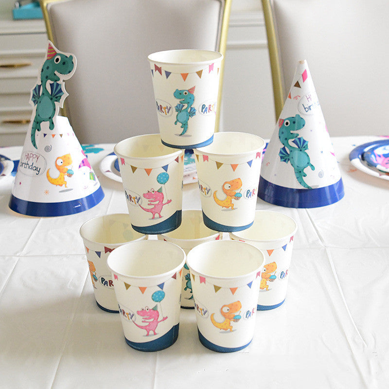 Piatti da Pranzo Usa e Getta – Stoviglie a Tema Dinosauro per Feste di Compleanno