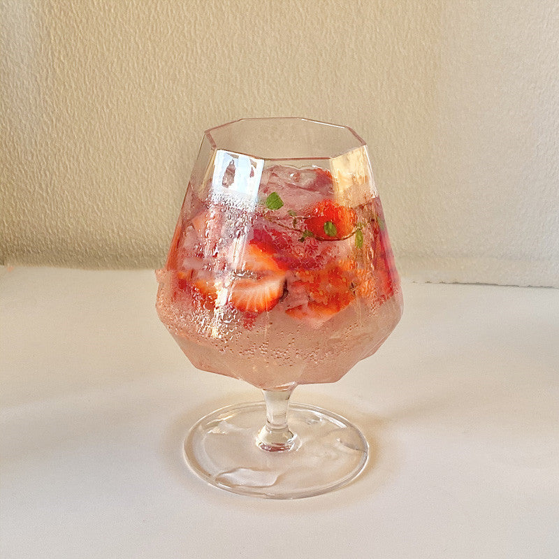 Bicchiere ottagonale, alto drink cocktail bevanda fredda soda bicchiere d'acqua frizzante