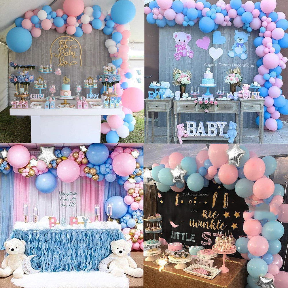 Set Arco Palloncini Rosa e Blu – Decorazioni per Baby Shower e Festa "Gender Reveal"