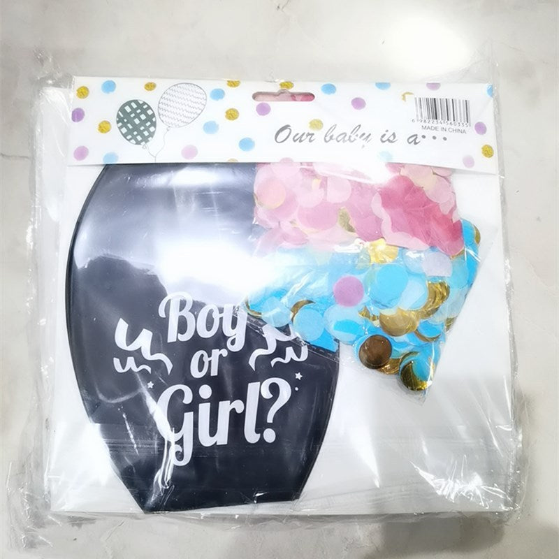 Palloncino Nero Tondo per Rivelazione sesso del bambino: Sorprese Uniche per la Tua Festa