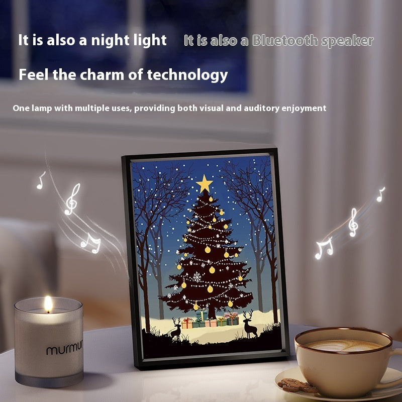Altoparlante Bluetooth Luminoso Albero di Natale: Luce Notturna e Decorazione Festiva