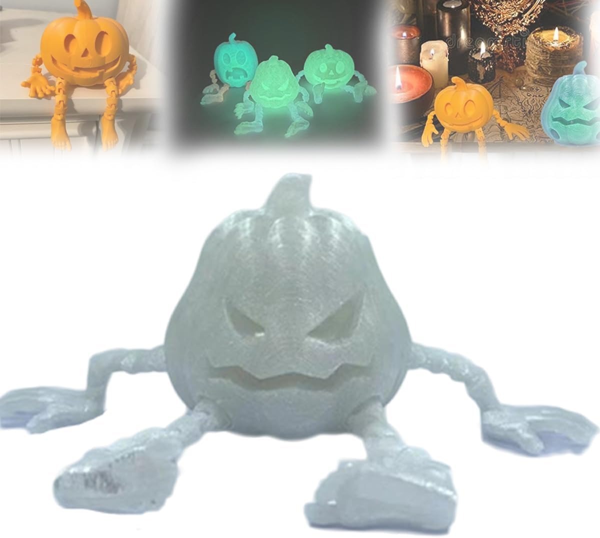 Decorazioni e Ornamenti di Zucche Stampate in 3D per Halloween