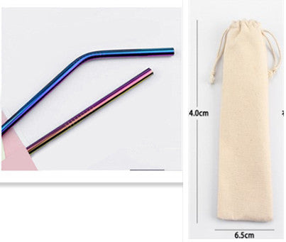 Cannuccia in acciaio inossidabile per cocktail, caffè, latte, tè...