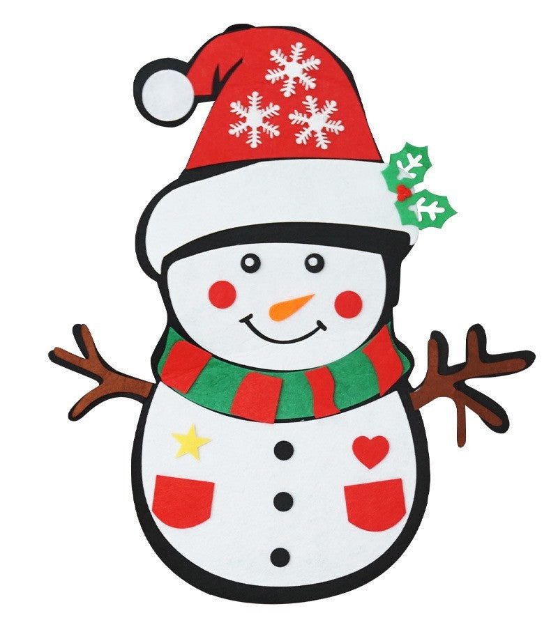 Albero di Natale in feltro fai da te con albero di Natale tridimensionale