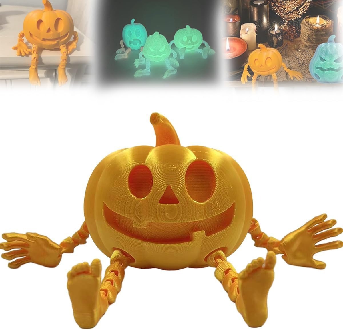 Decorazioni e Ornamenti di Zucche Stampate in 3D per Halloween
