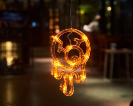 Luci LED per Finestre di Halloween con Ragno, Zucca e Fantasmi Appesi – Luci Atmosferiche per Horror, Decorazioni per Feste e Decorazioni per la Casa